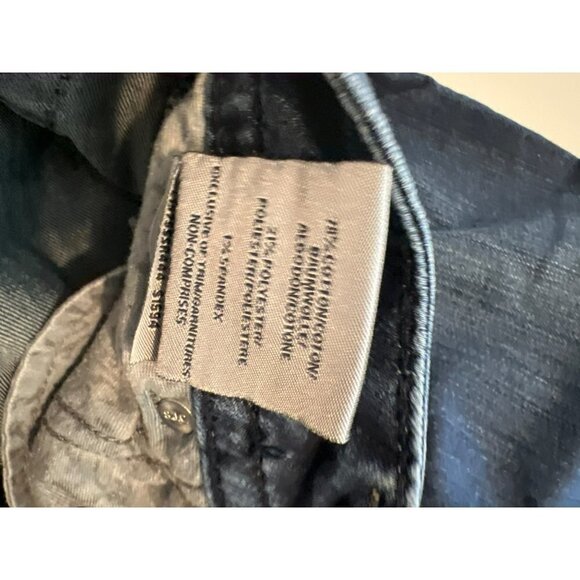 Women Silver Frances Jean Y2K 90s Dark Wash White Stitching Sz W28/L33 - Picture 8 of 8